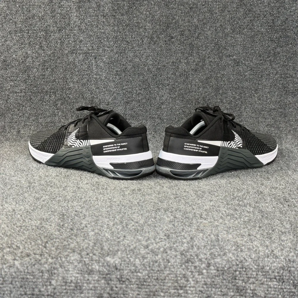 Nike Metcon 8 Training Shoes Men's 12 Black White Athletic Running Run Crossfit